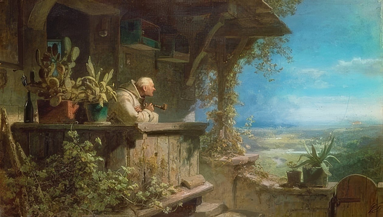 Het brandt door Carl Spitzweg