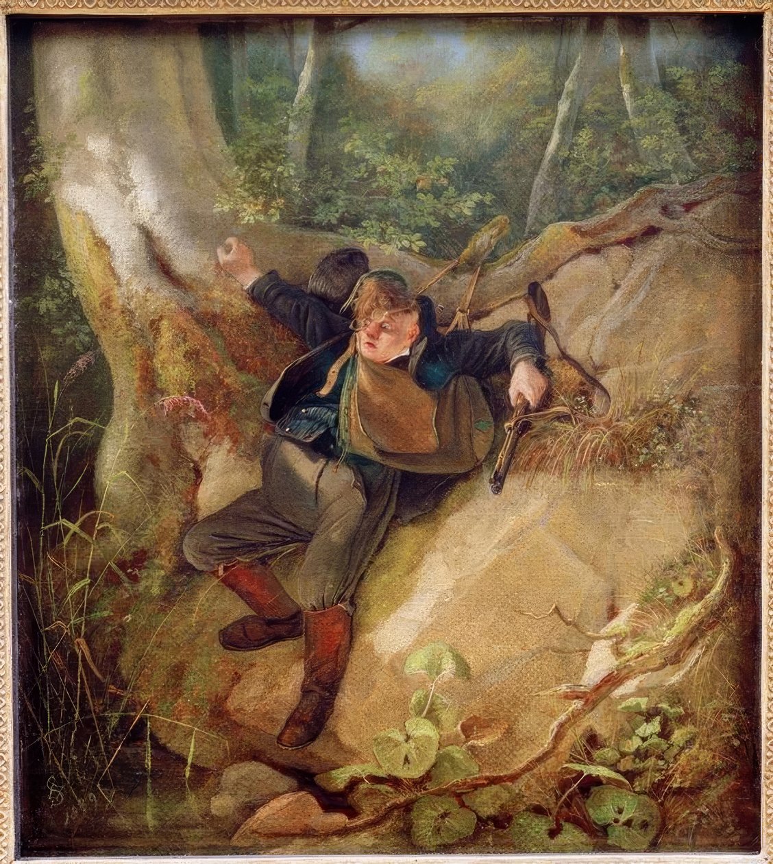 Jachtongeval door Carl Spitzweg