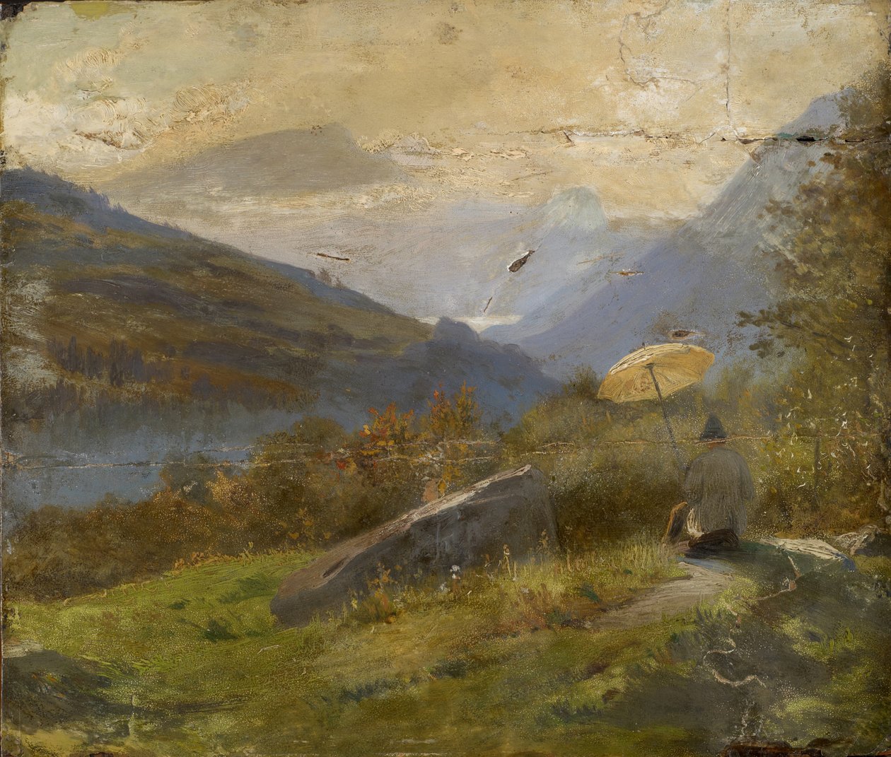 De schilder, ca. 1860 door Carl Spitzweg
