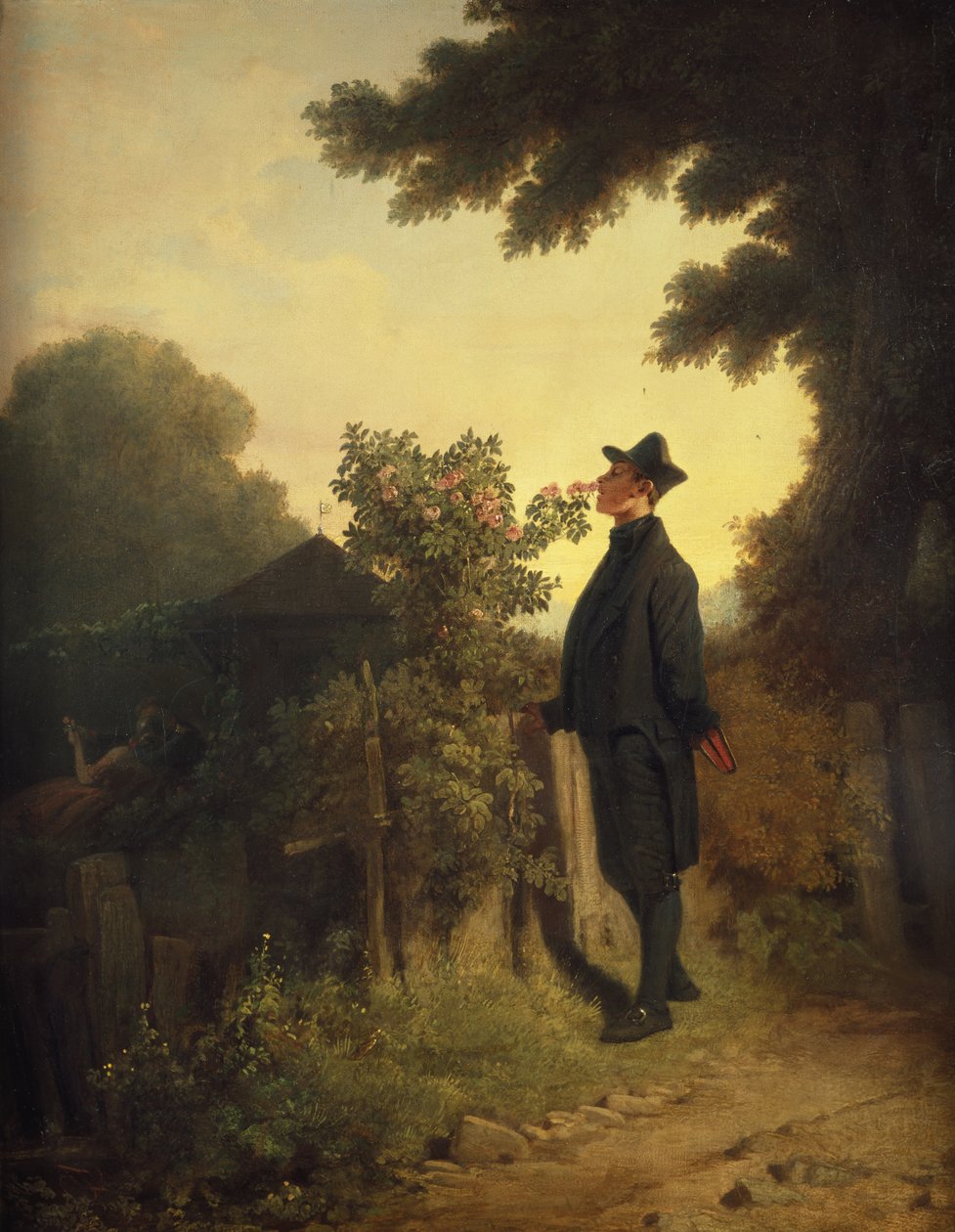 De Rozenliefhebber, ca. 1847-50 door Carl Spitzweg