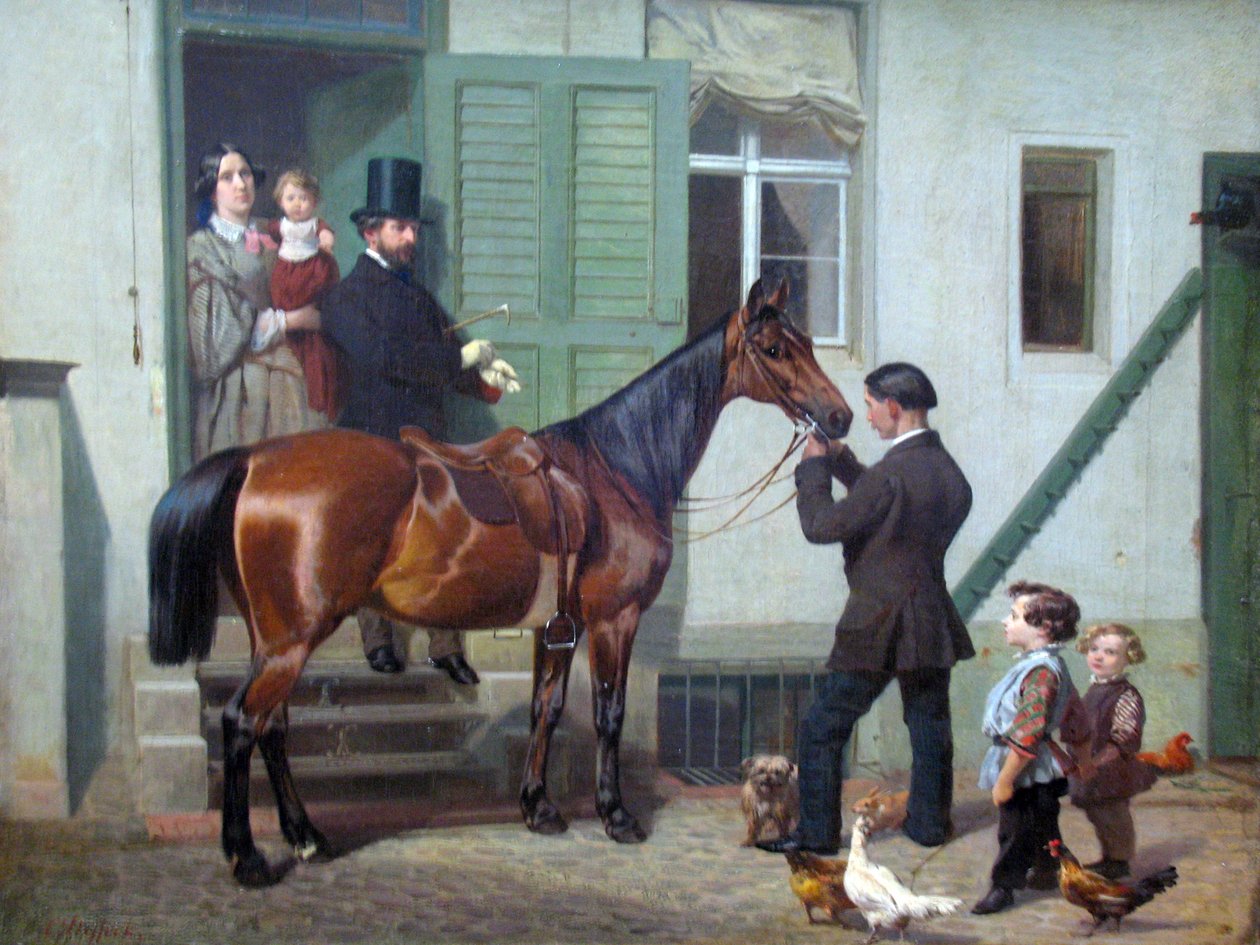 Rit van de kunstenaar door Carl Steffeck