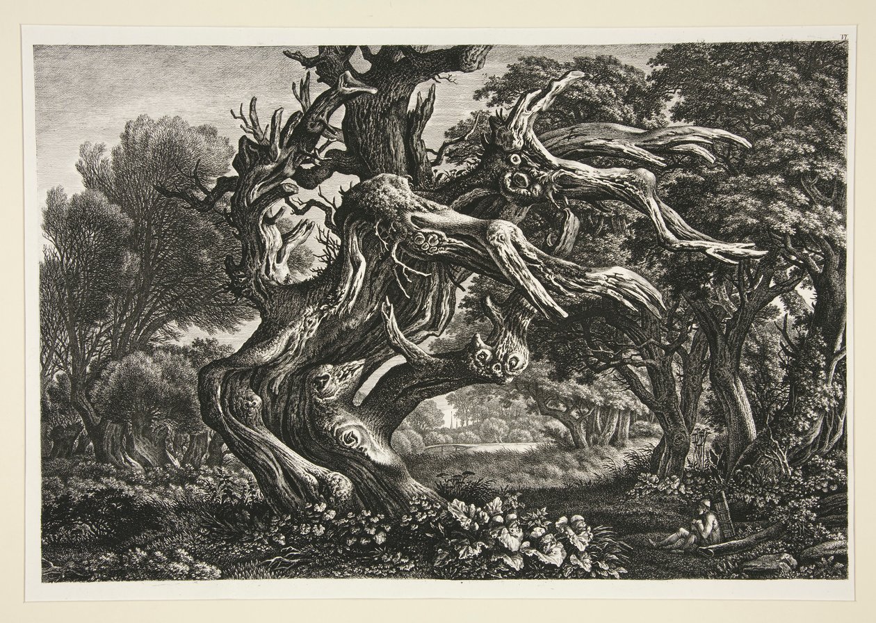 Landschap door Carl Wilhelm Kolbe the elder