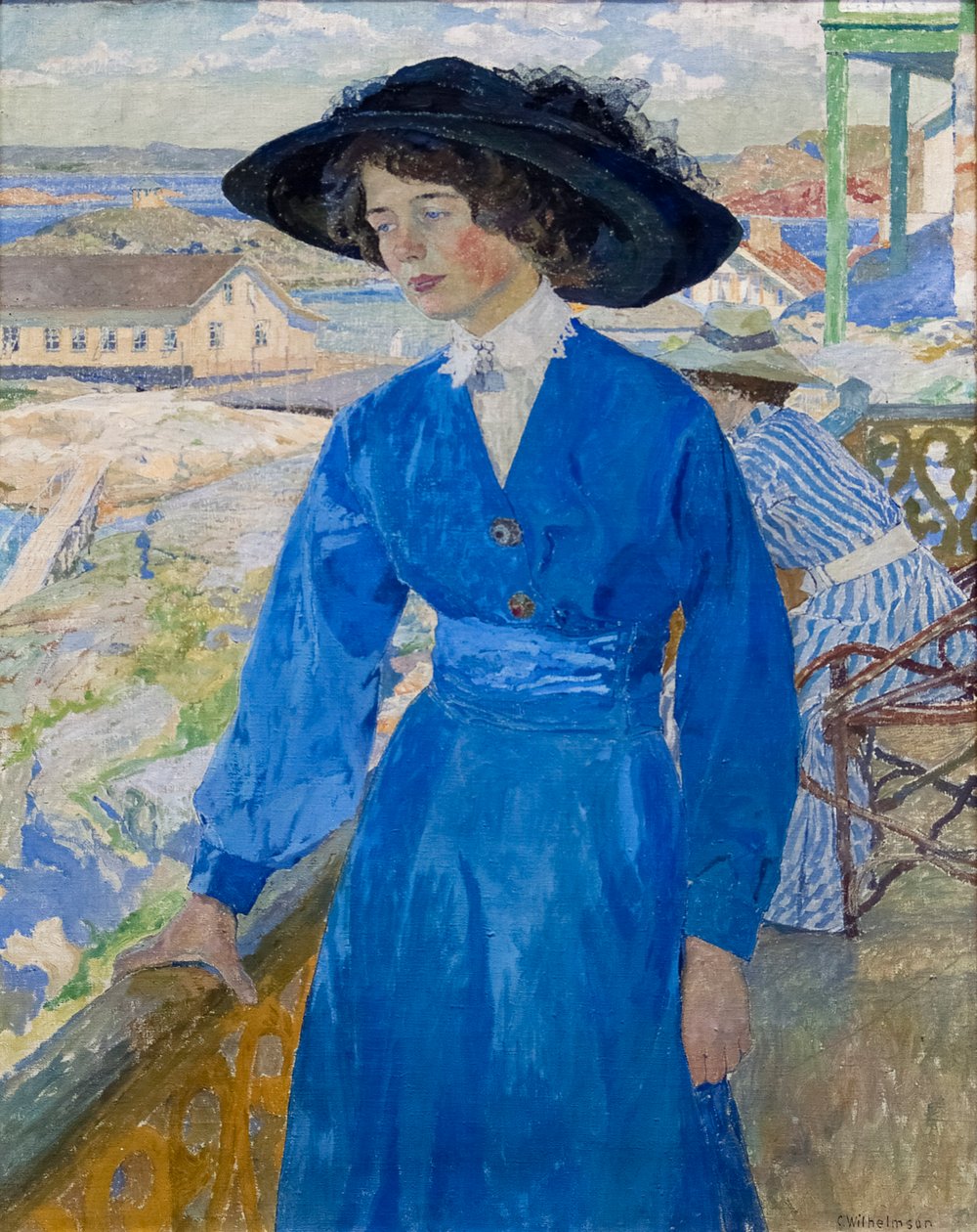 Meisje in Blauw door Carl Wilhelm Wilhelmson