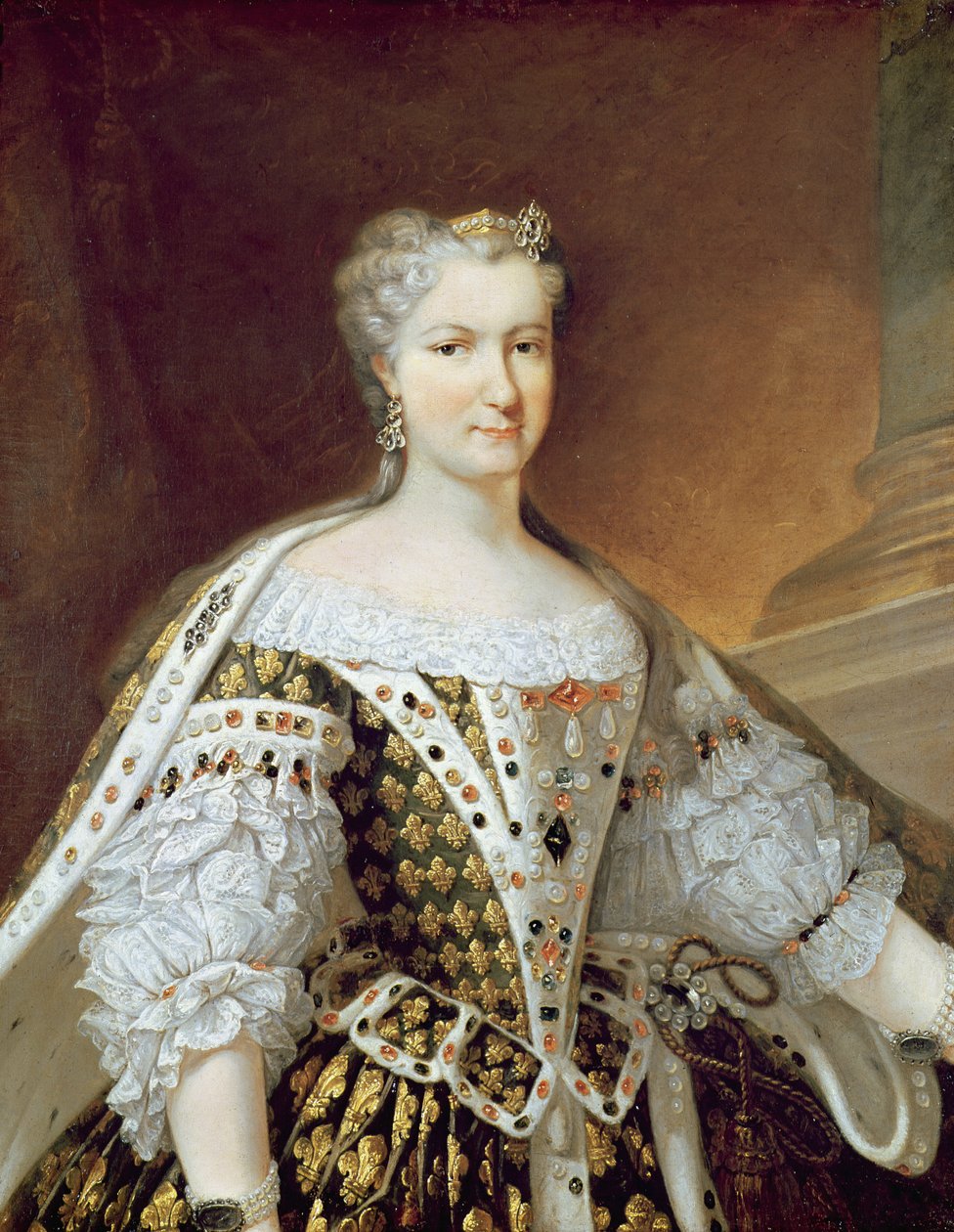 Portret van Maria Leszczynska, Koningin van Frankrijk en Navarra door Carle van Loo