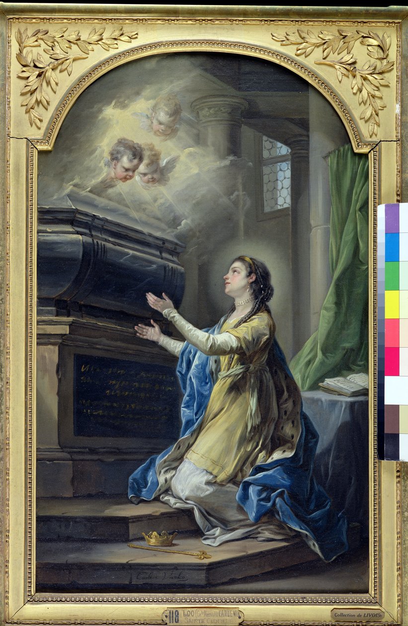 St. Clotilda (474-545) door Carle van Loo