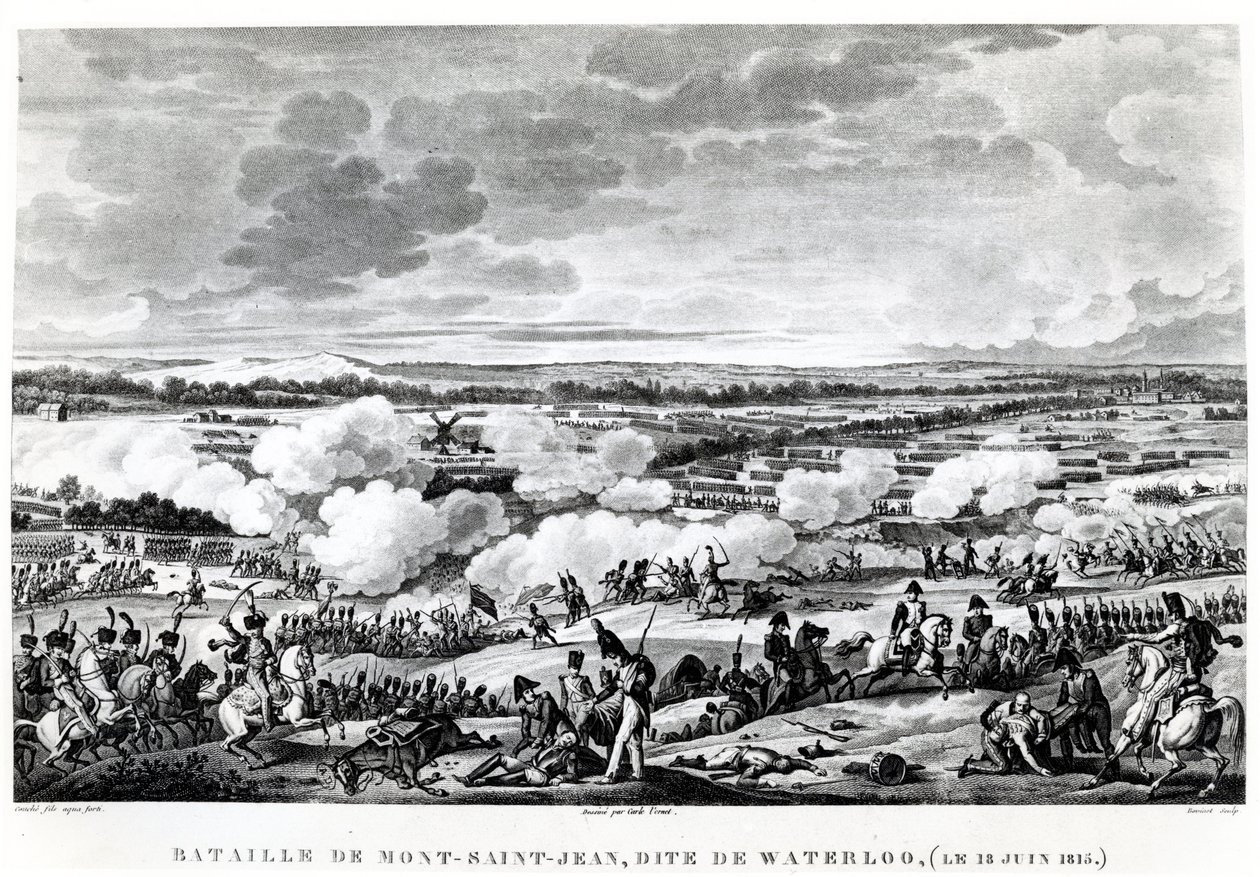 Slag bij Waterloo, 18 juni 1815 door Carle Vernet