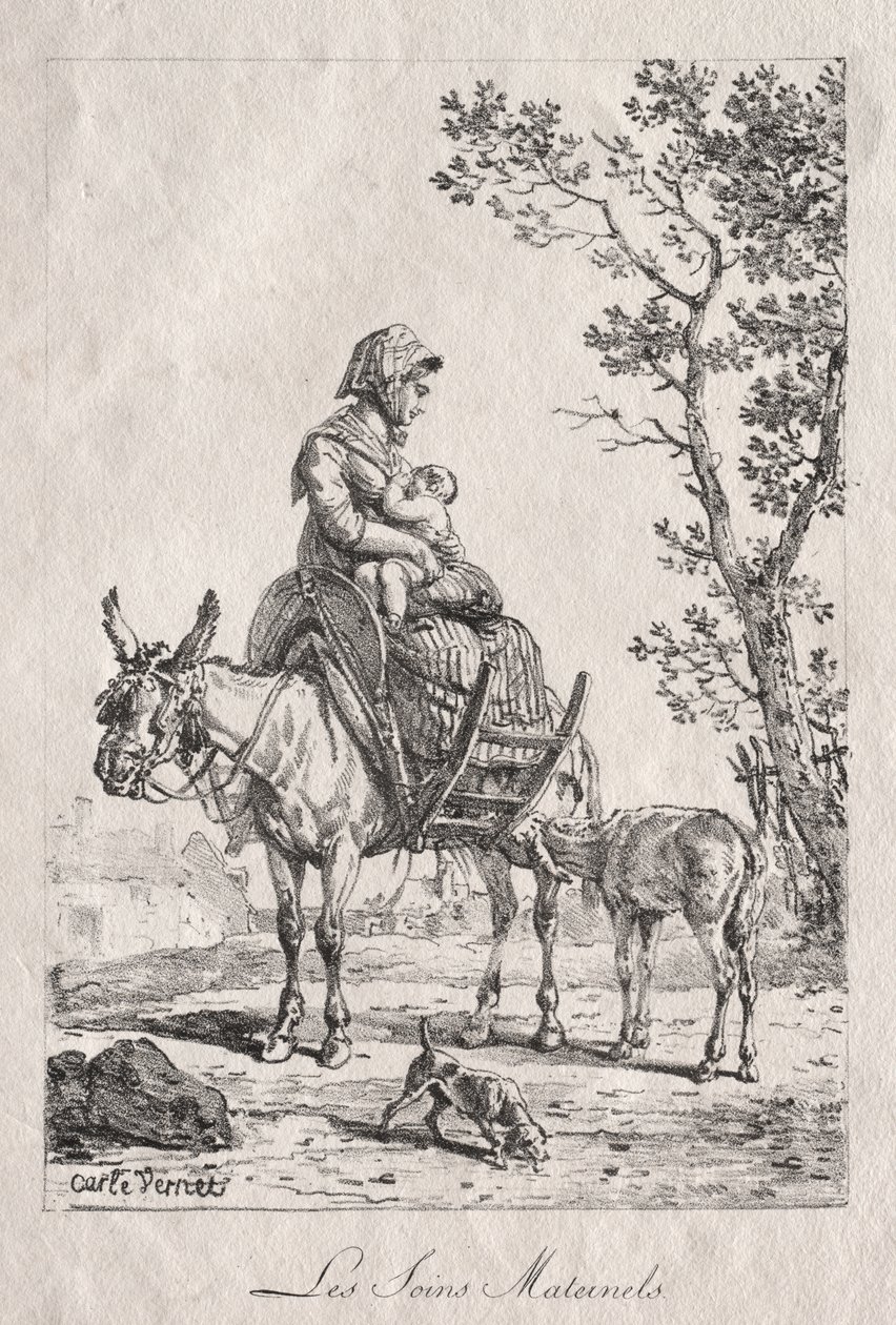 Moederzorg door Carle Vernet