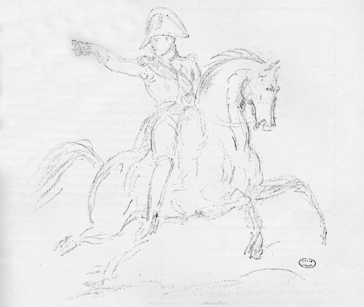 Napoleon te paard, 18e eeuw door Carle Vernet
