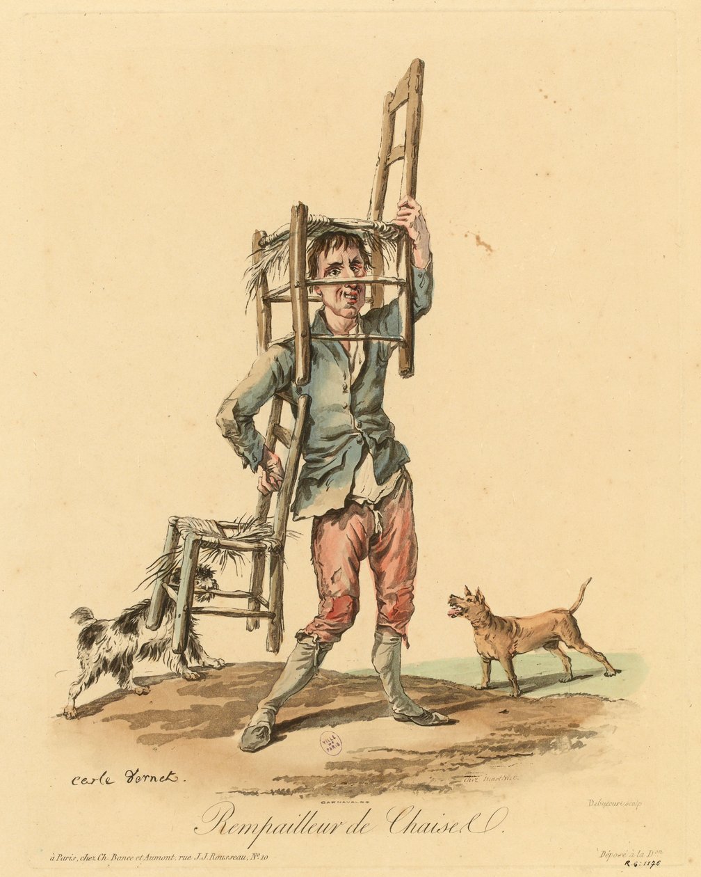 De stoelenmatter door Carle Vernet