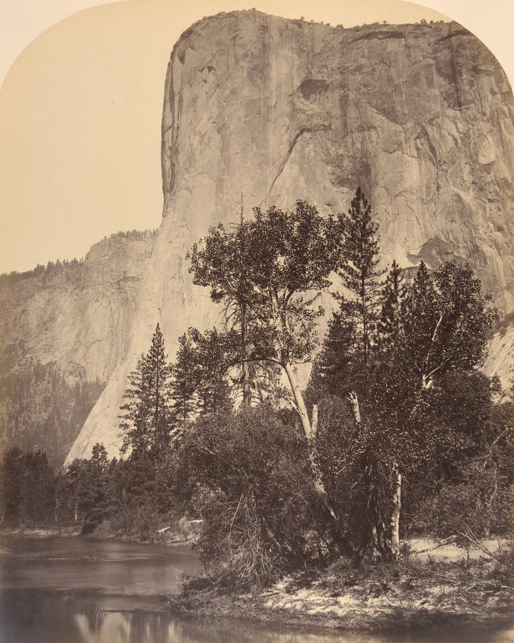 Tutucanula, El Capitan door Carleton Emmons Watkins