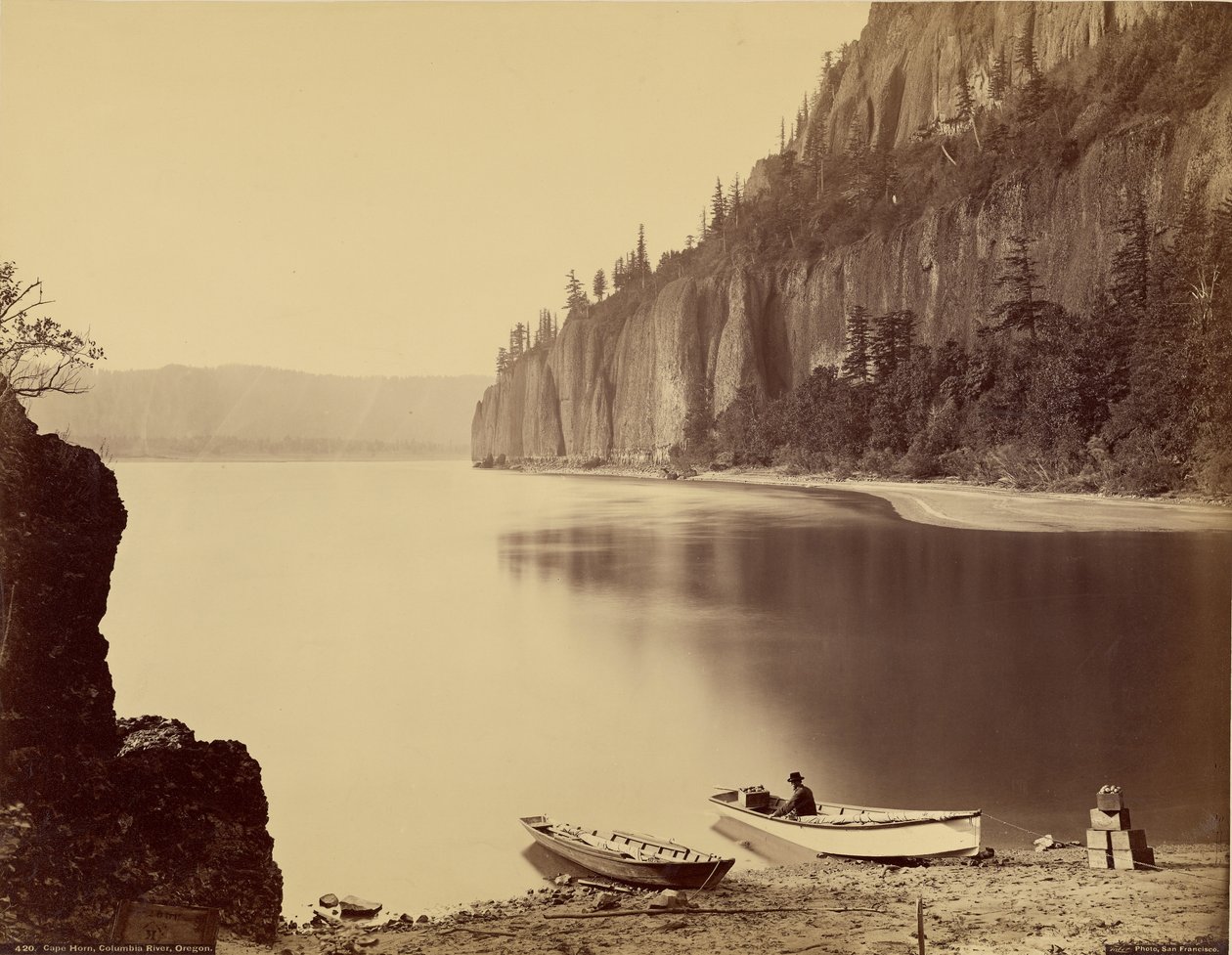 Kaap Hoorn, rivier Columbia, Oregon door Carleton Watkins
