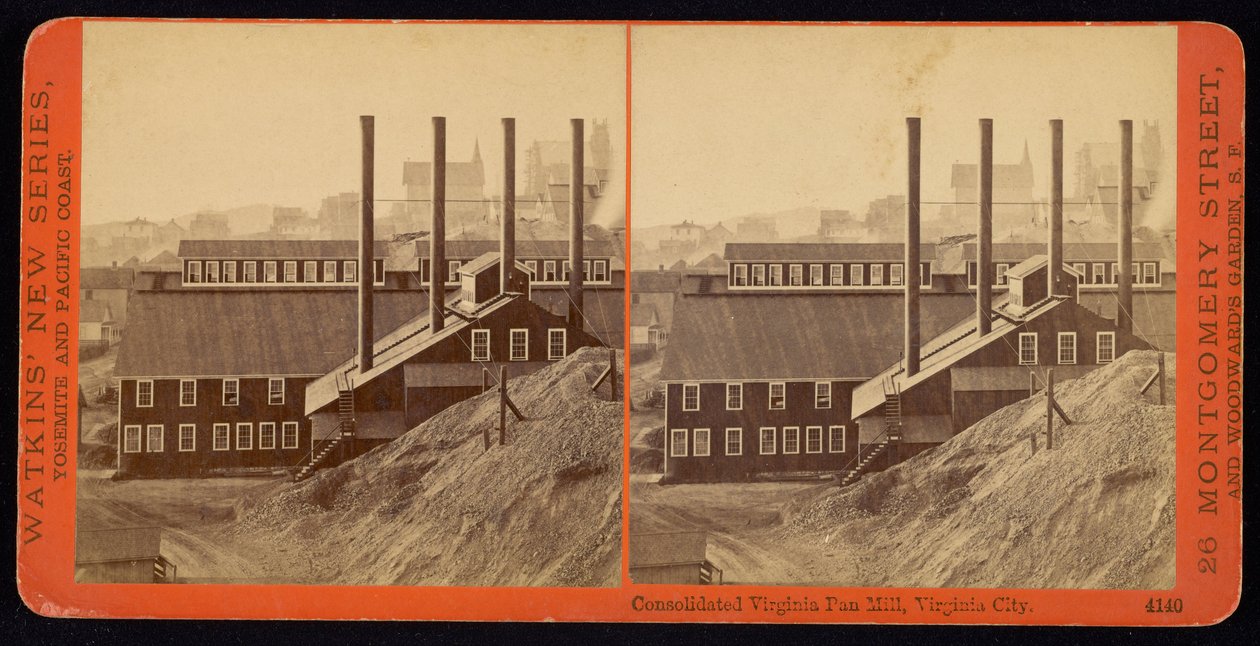 Consolidated Virginia Pan Mill, Virginia City door Carleton Watkins