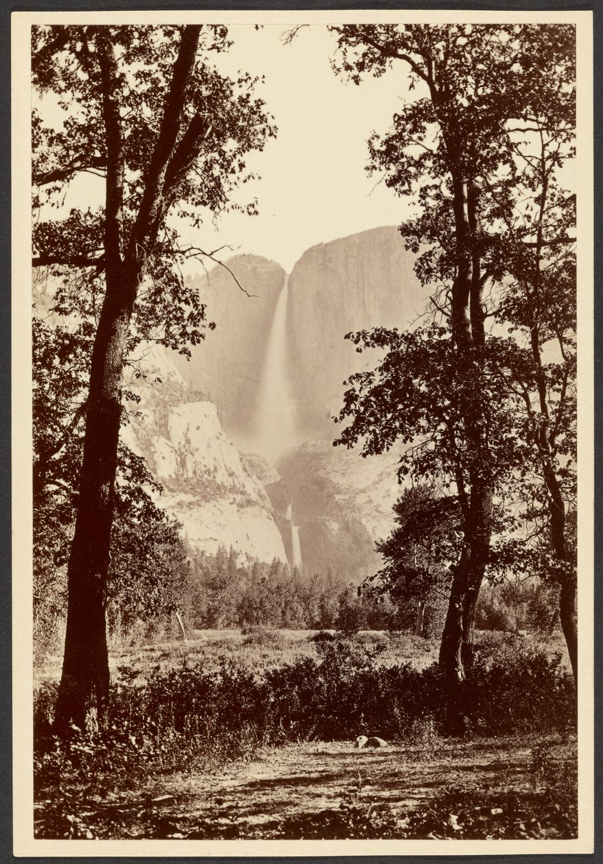 Yosemite watervallen door Carleton Watkins