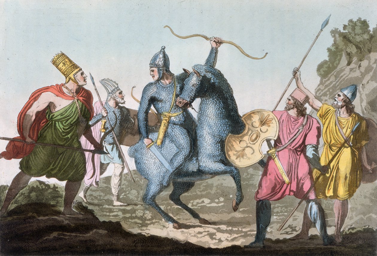 Militaire Kostuums van de Arsacide Dynastie, 1821 door Carlo Botticelli