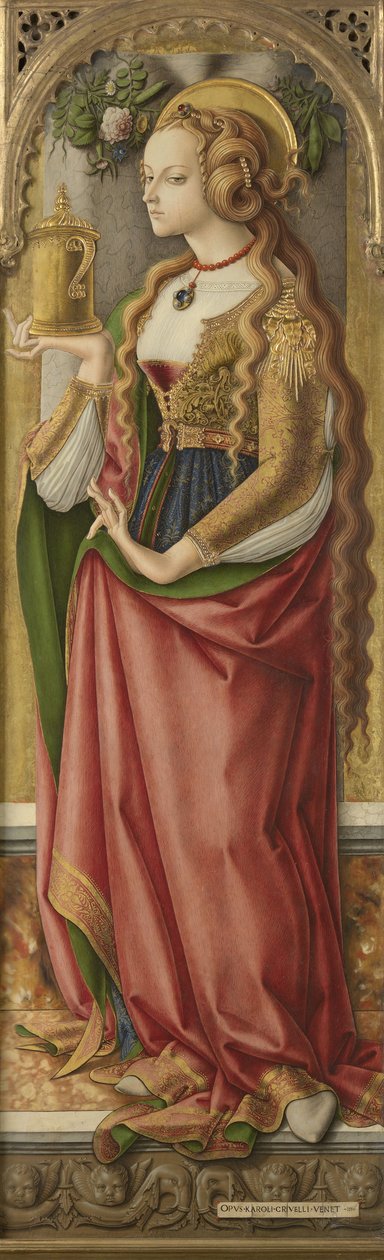 Maria Magdalena, ca. 1480 door Carlo Crivelli