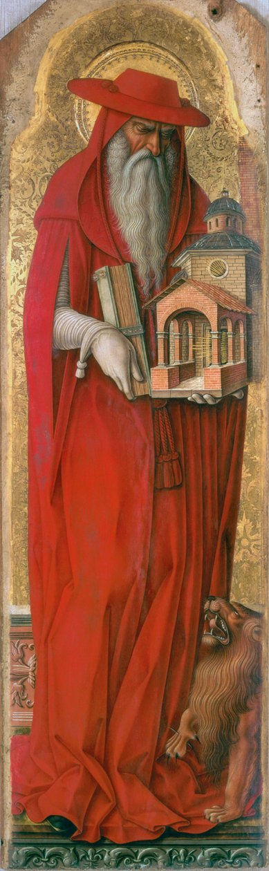 St. Hiëronymus, c.1476 door Carlo Crivelli