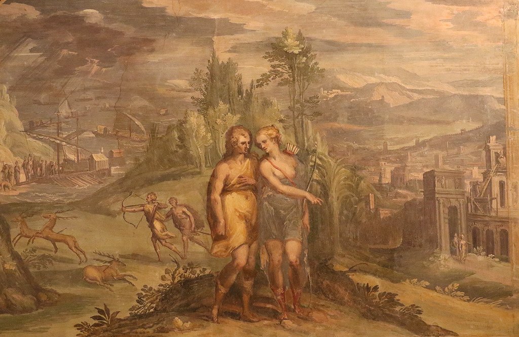 Venus en Aeneas door Carlo Urbino