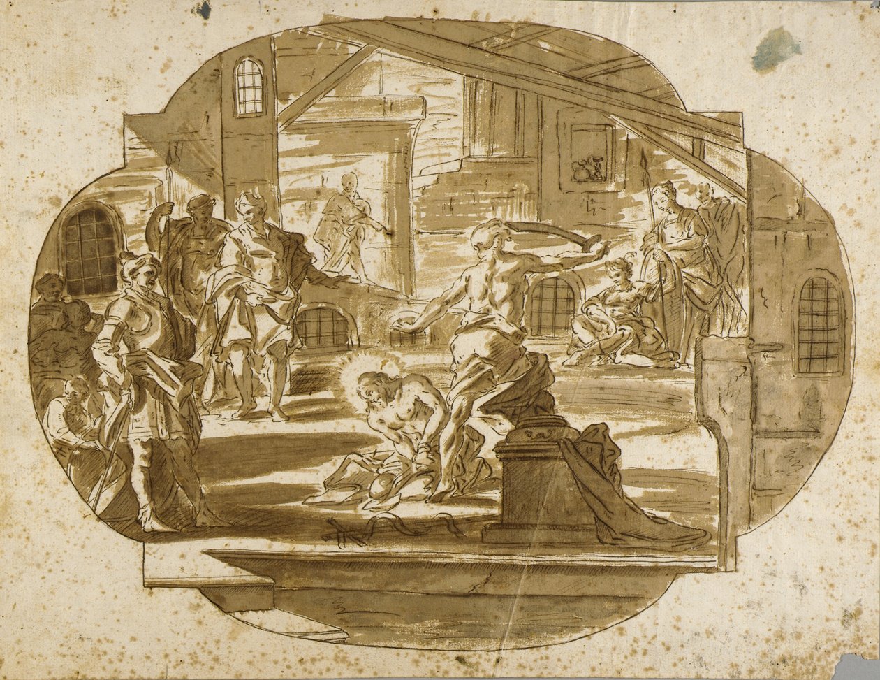 Tekening door Carlo Amalfi