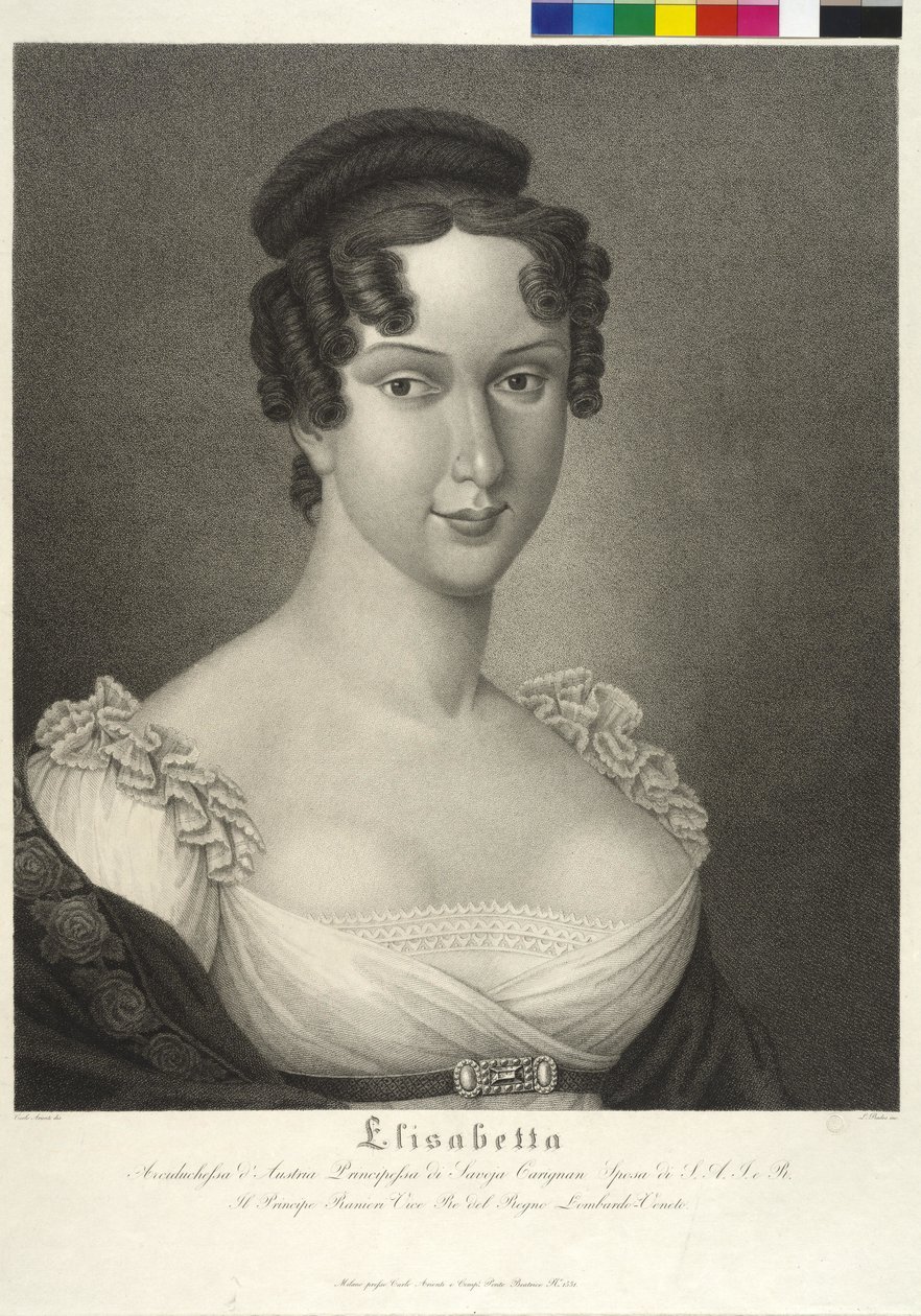 Prinses van Savoye Carignan Elisabeth door Carlo Arienti