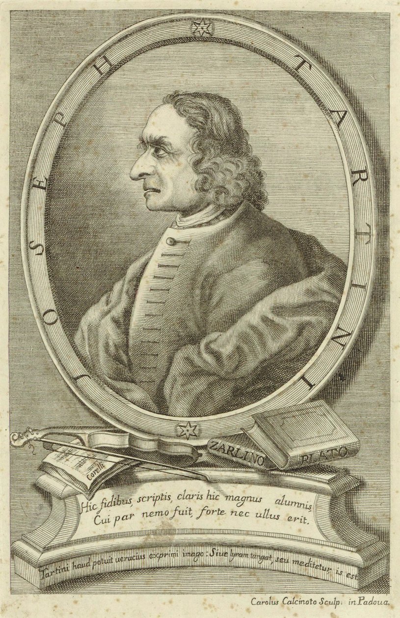 Afgebeelde persoon:  Giuseppe Tartini door Carlo Calcinotto
