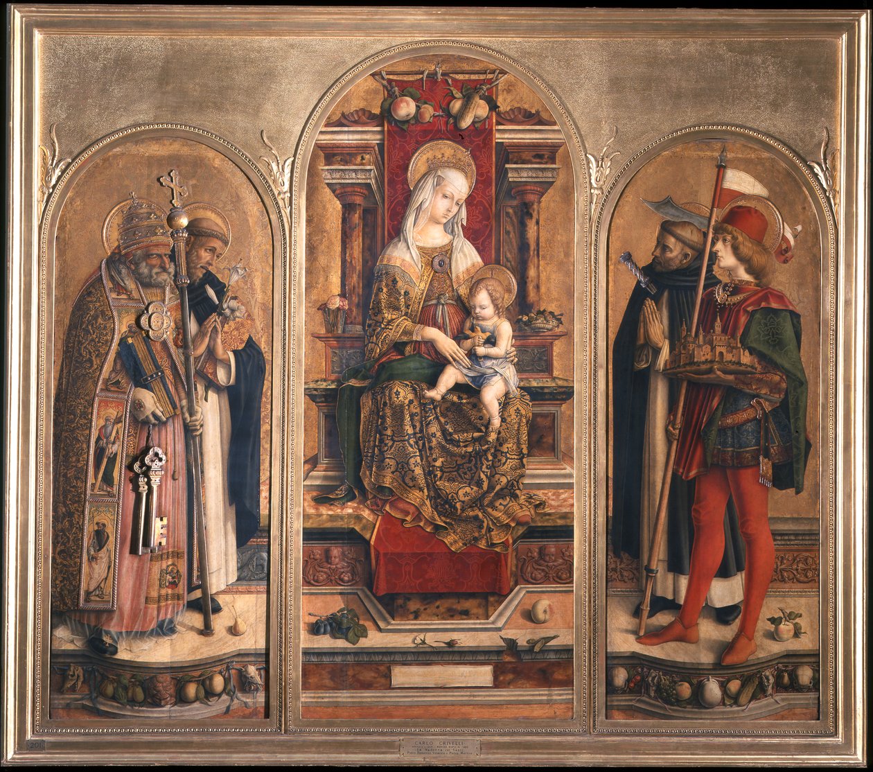Camerino Drieluik (Drieluik van Sint Domenico) door Carlo Crivelli