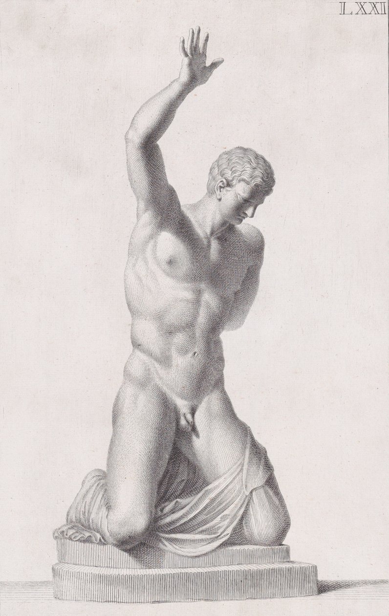 Standbeeld van Narcissus, 1734 door Carlo Gregori