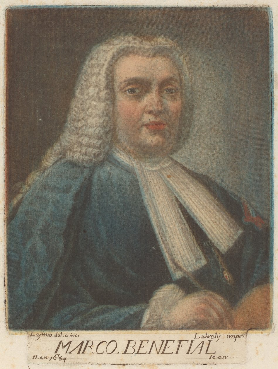 Marco Benefial door Carlo Lasinio, after Marco Benefial