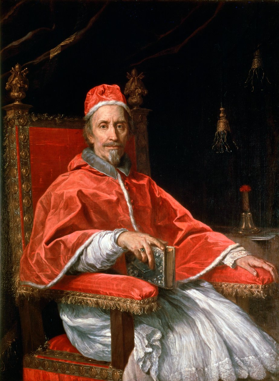Portret van Paus Clemens IX, 1669 door Carlo Maratta