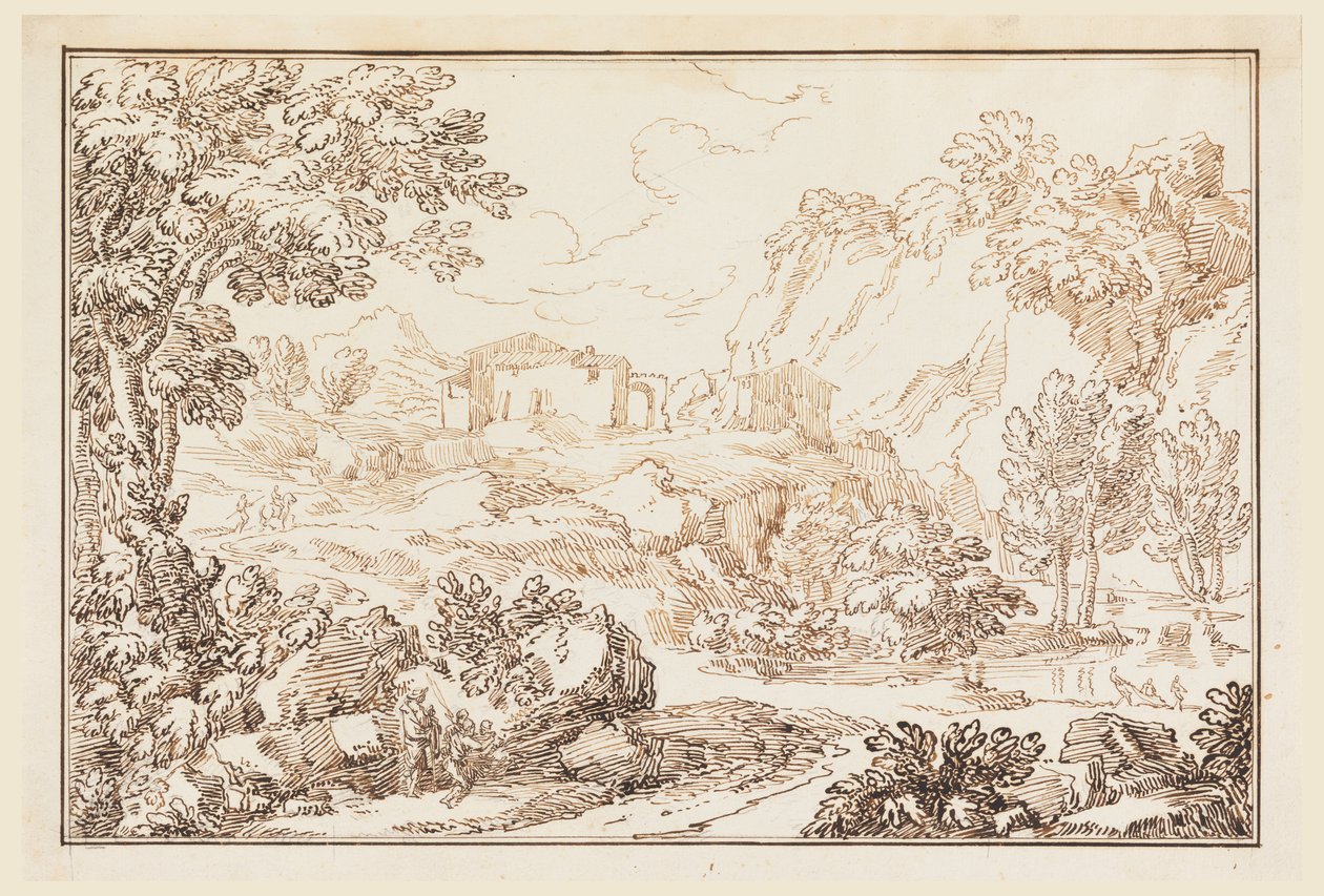 Een landschap door Carlo Marchionni