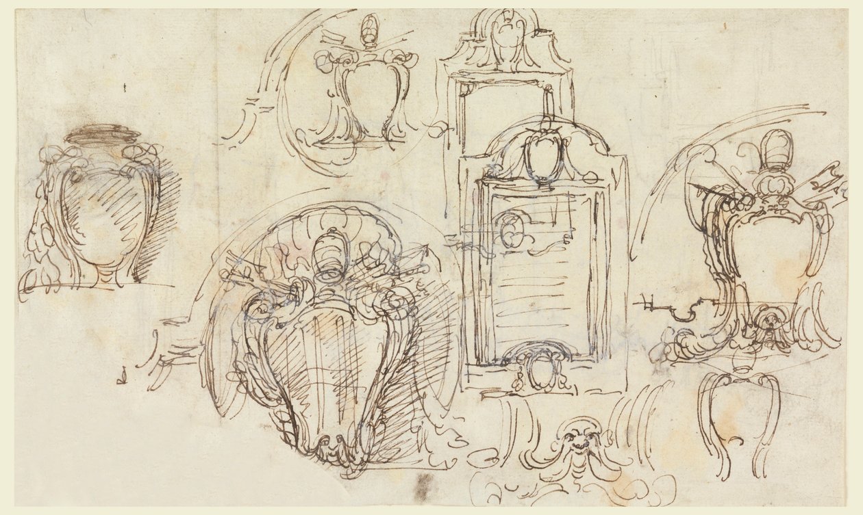 Tekeningen, Schetsen, 1740-58 door Carlo Marchionni