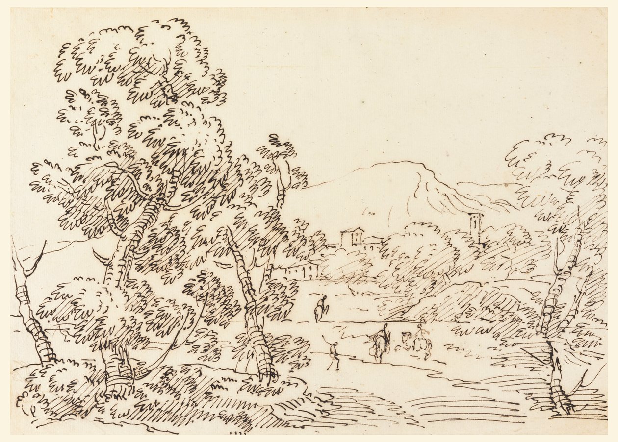 Boslandschap door Carlo Marchionni
