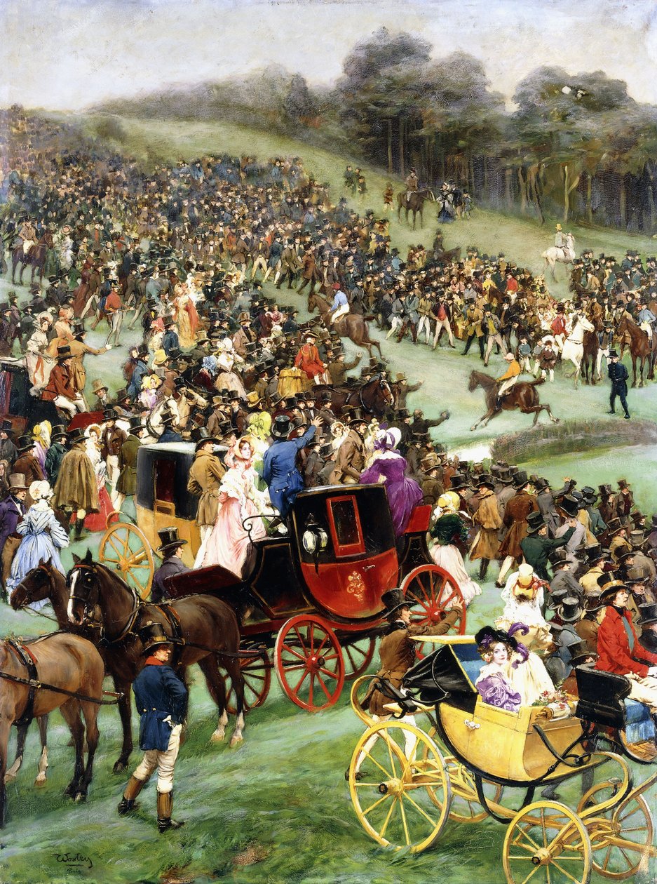 De Steeplechase door Carlo Wostry