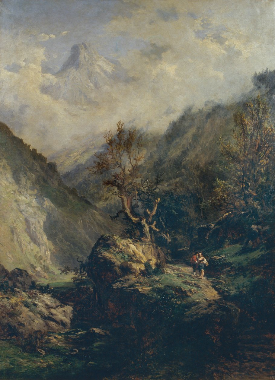 Bergen in Asturië door Carlos de Haes