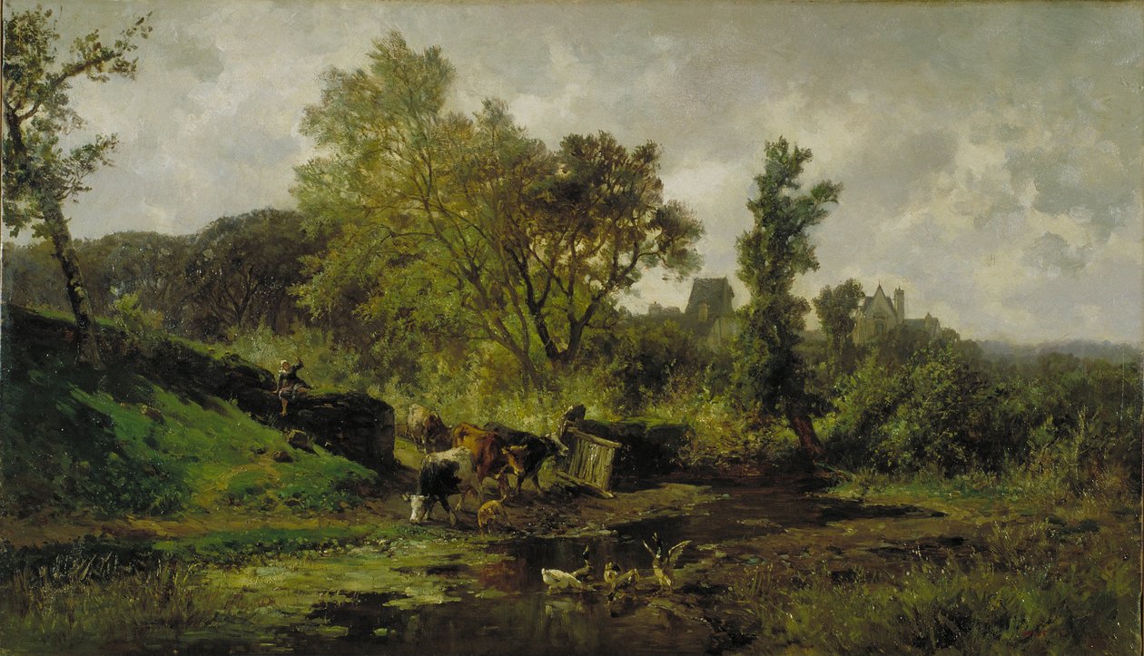 Vlaams landschap door Carlos de Haes