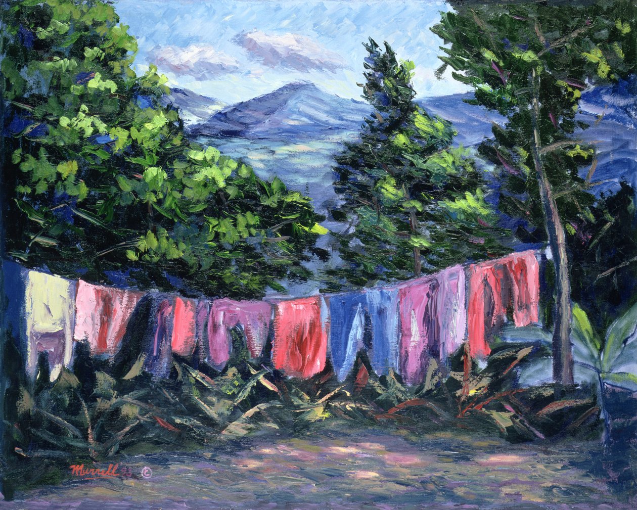 Een Tropisch Landschap, 1993 door Carlton Murrell
