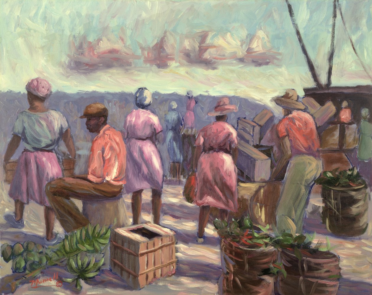 De Markt, 1988 door Carlton Murrell