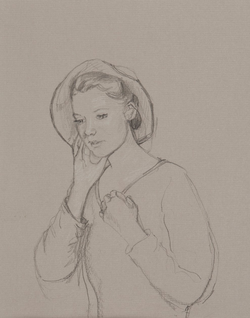 Studie voor Elizabeth Bennet door Caroline Hervey Bathurst