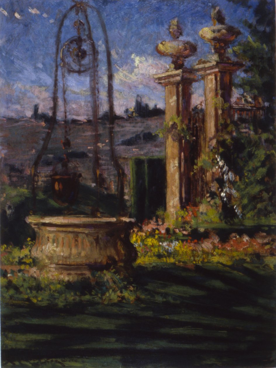 In de tuinen van Villa Palmieri door Carroll Beckwith