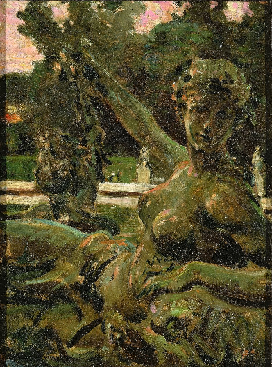 Nimf en Cupido door Carroll Beckwith