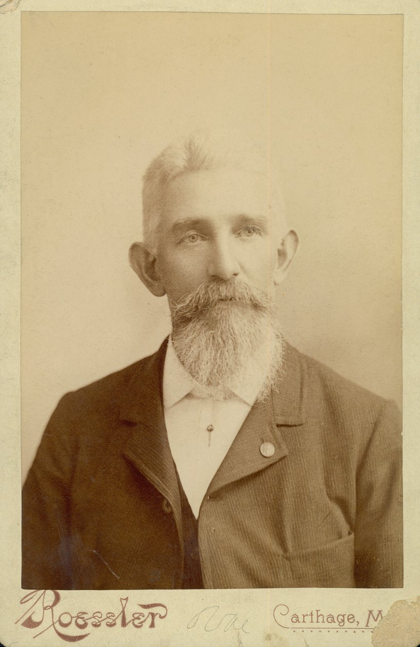 Borstportret van William Leander Burlingame door Carthage Roessler
