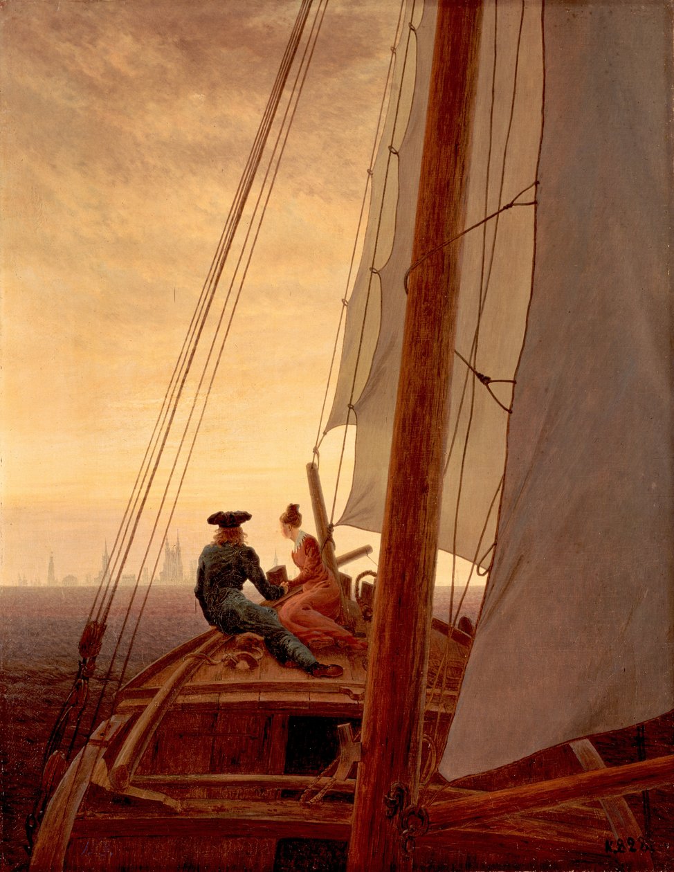 Op de Zeiler door Caspar David Friedrich