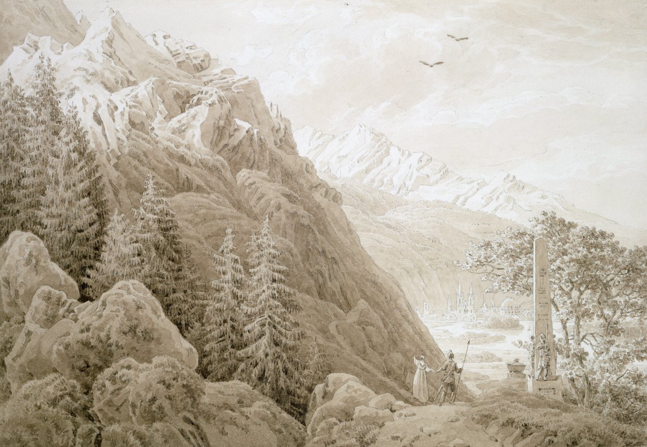 Herfst door Caspar David Friedrich