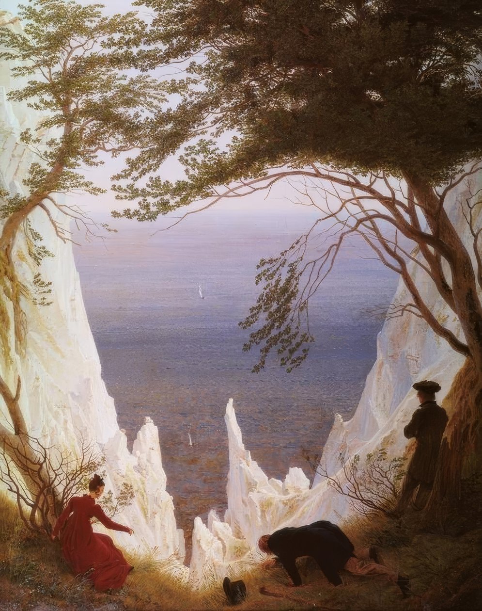 Krijtrotsen op Rügen door Caspar David Friedrich