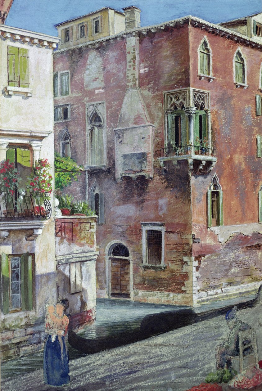 Een scène in Venetië door Caspar Purdon Clarke