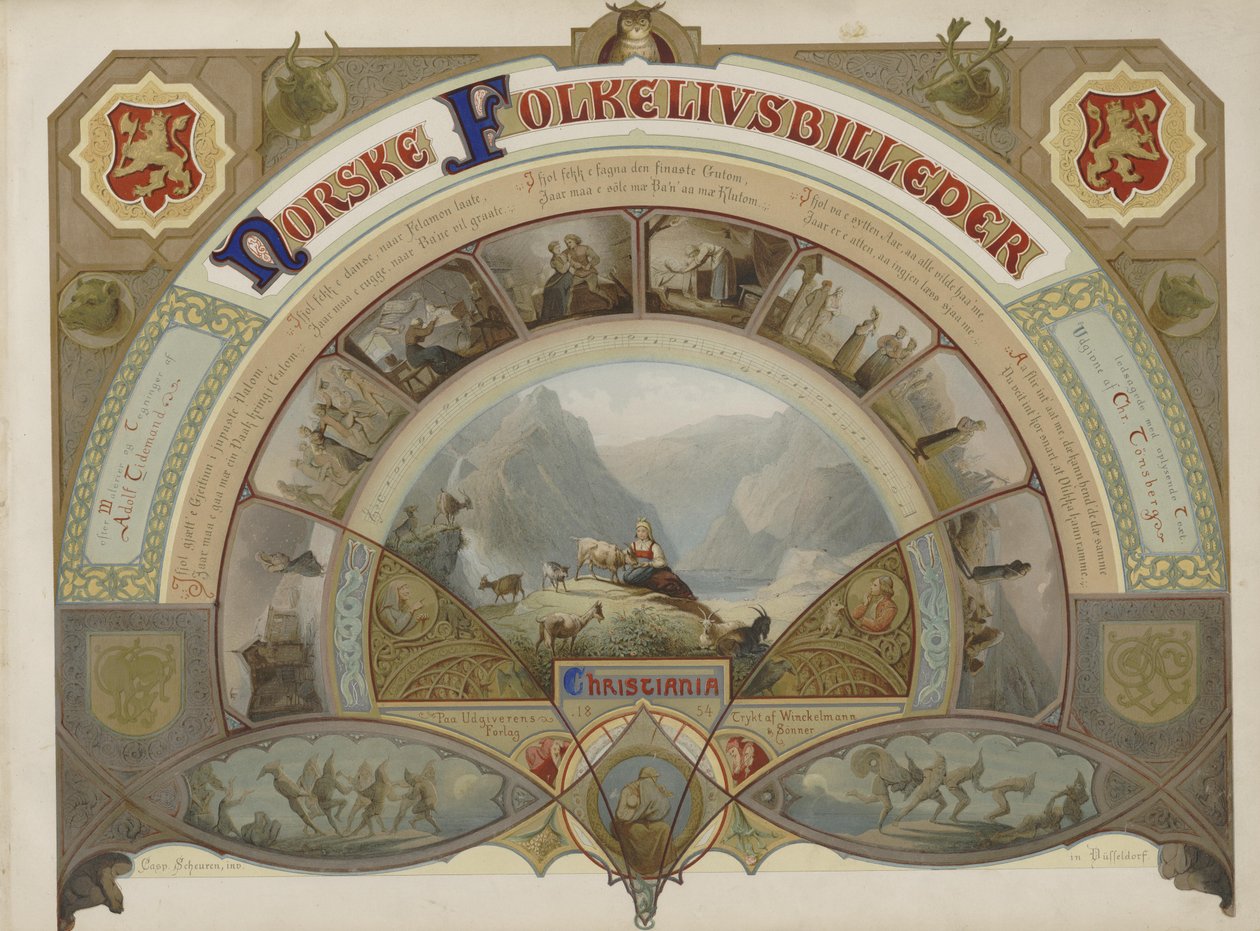 Norske Folkelivsbilleder door Caspar Scheuren