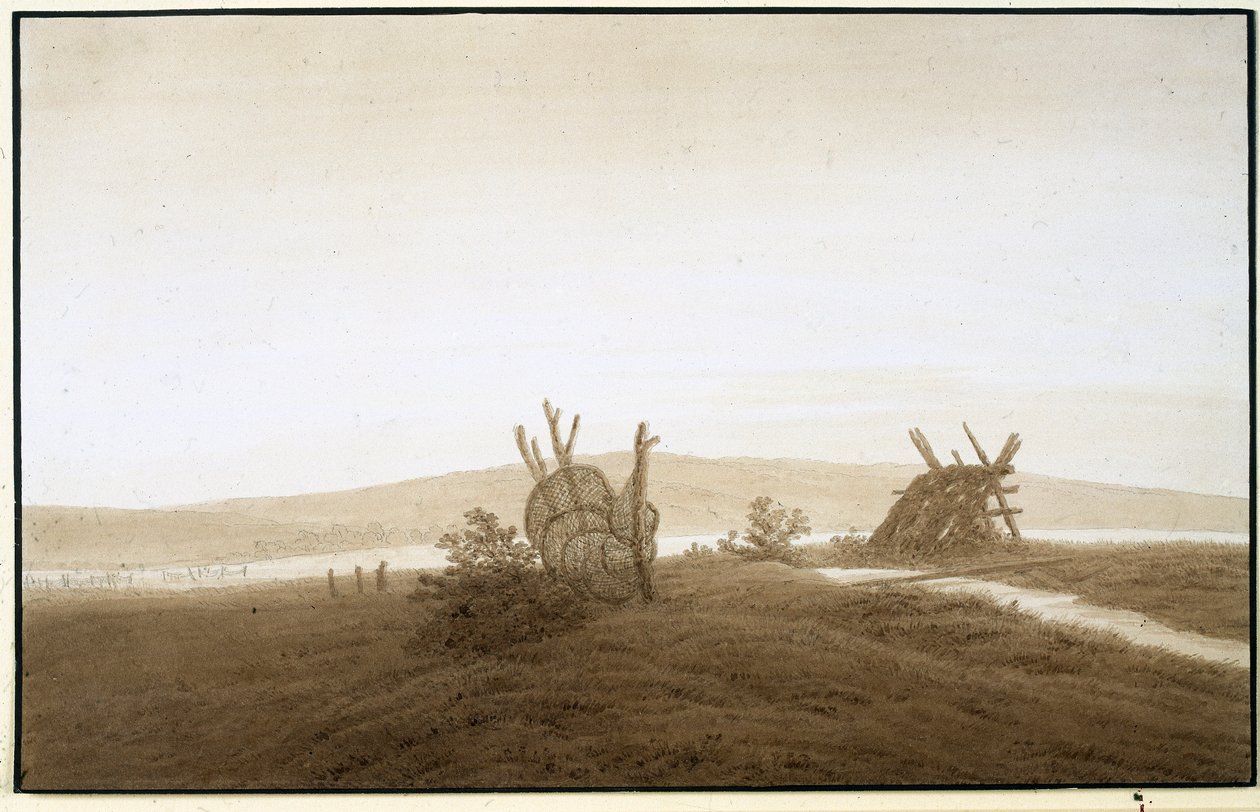 Caspar David Friedrich "Tollensee", rond 1806 door Caspar David Friedrich