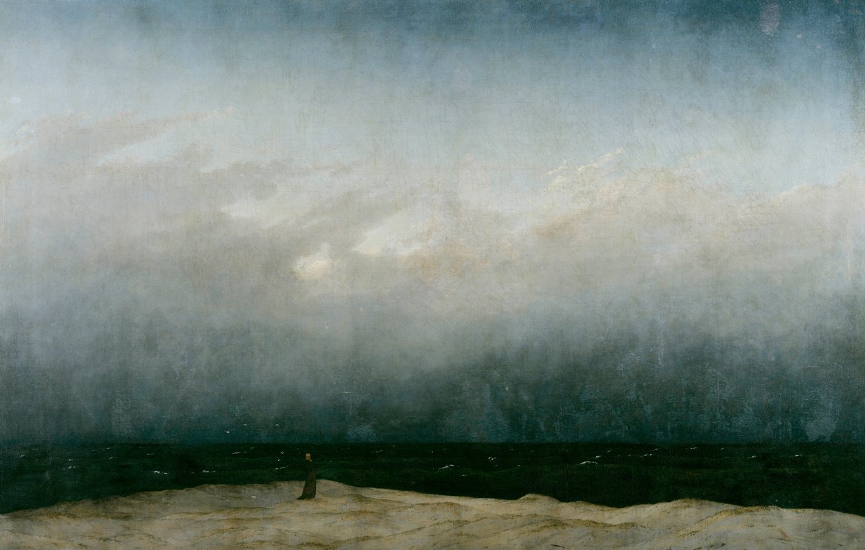 De monnik aan zee door Caspar David Friedrich