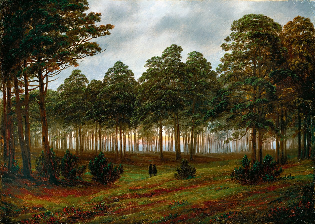 Avond door Caspar David Friedrich