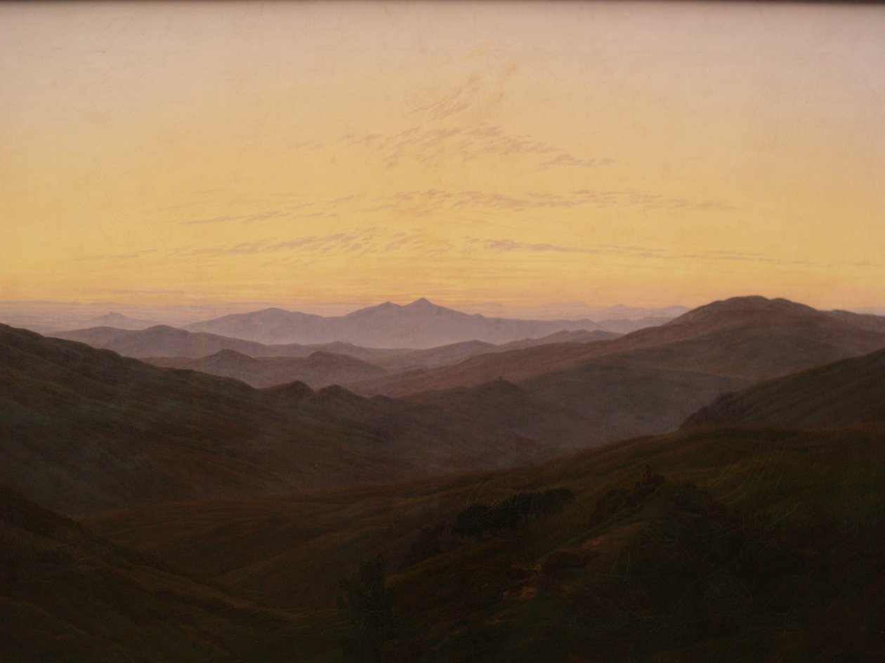 Duits: Het Reuzengebergte Reuzengebergte door Caspar David Friedrich