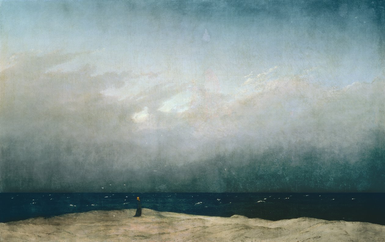 Monnik bij de zee door Caspar David Friedrich